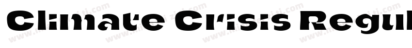 Climate Crisis Regular字体转换